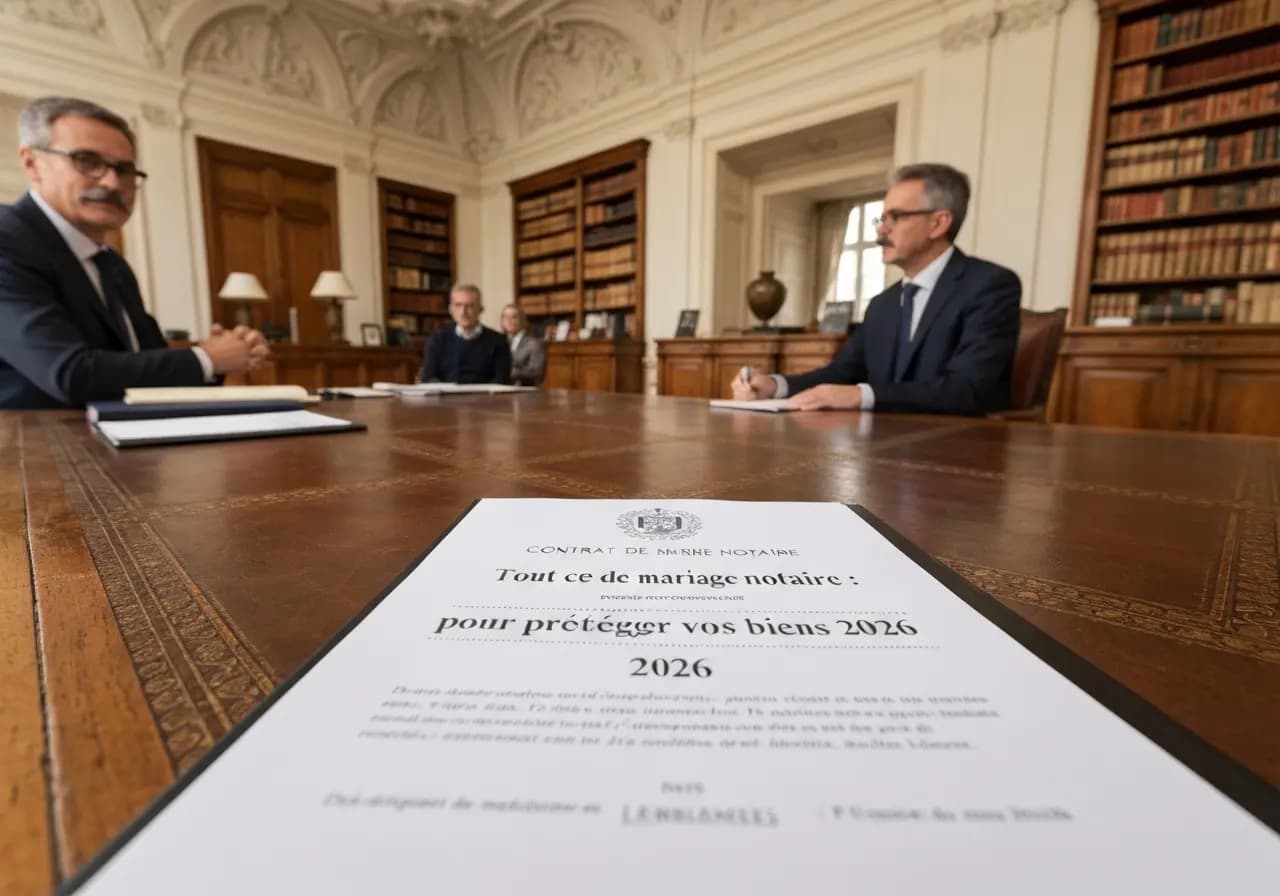 Contrat de mariage notaire : tout ce qu'il faut savoir pour protéger vos biens en 2026